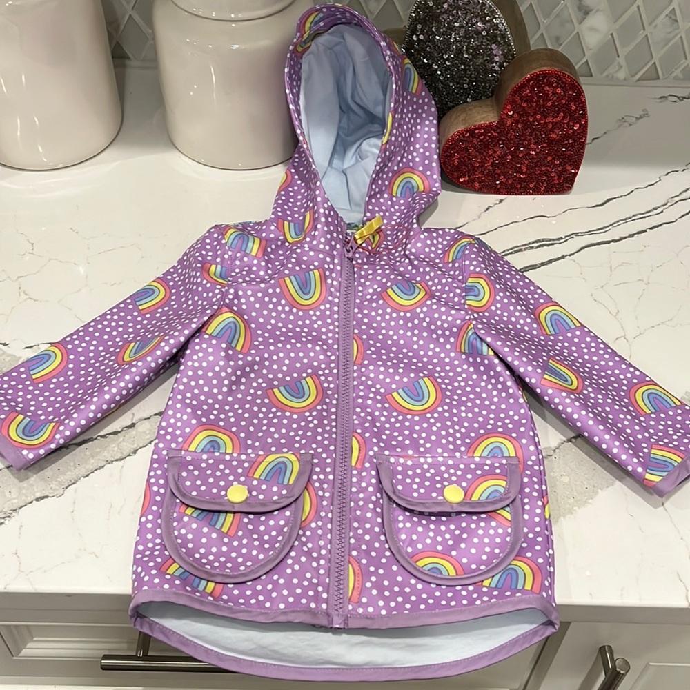Rainbow rain jacket